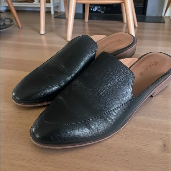 MADEWELL France’s loafers mule black leather slip on shoes women’s 9.5 - Picture 3 of 6